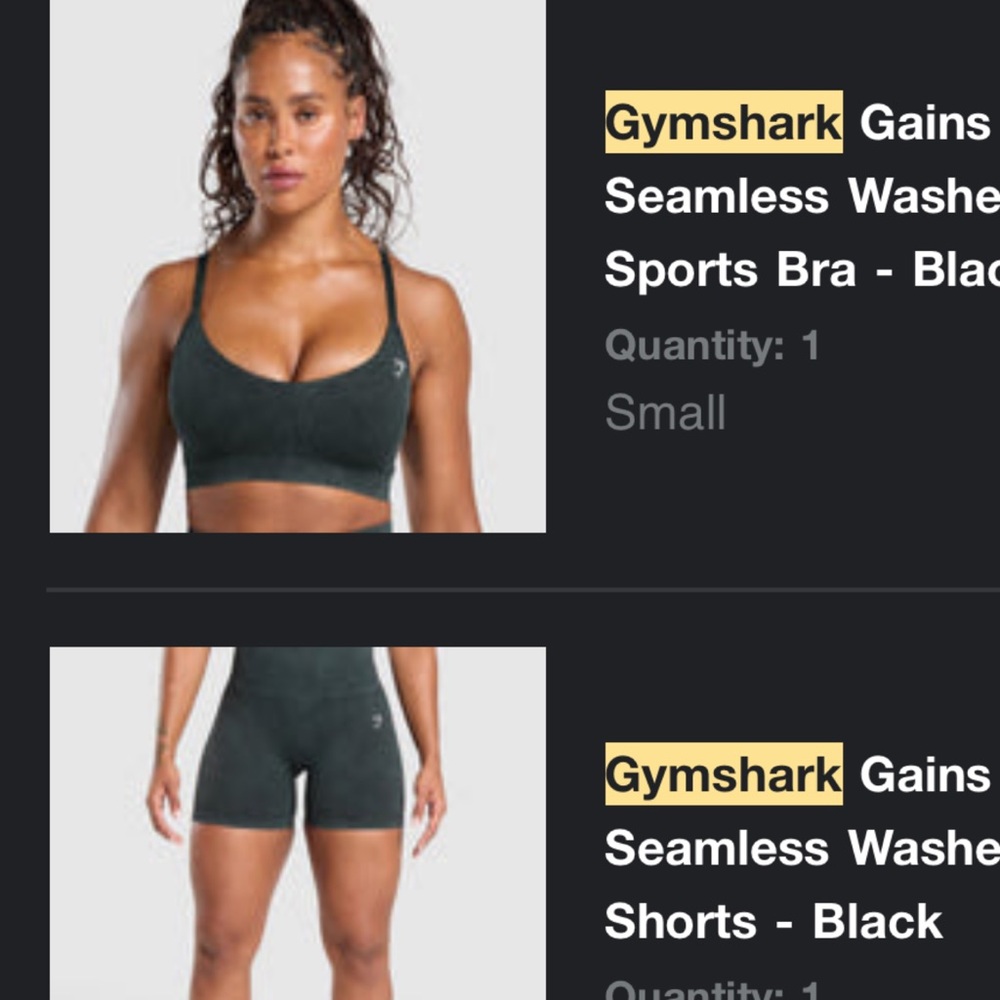 Gymshark Washed Seamless Sports Bra in Charcoal Black